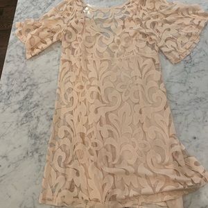 Free people lace mini dress
